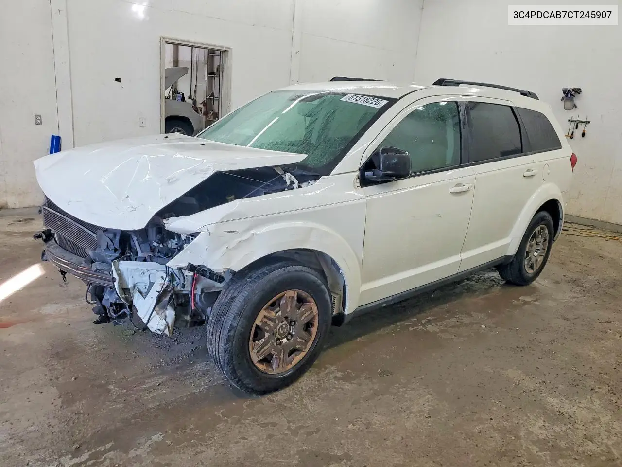 2012 Dodge Journey Se VIN: 3C4PDCAB7CT245907 Lot: 61518226