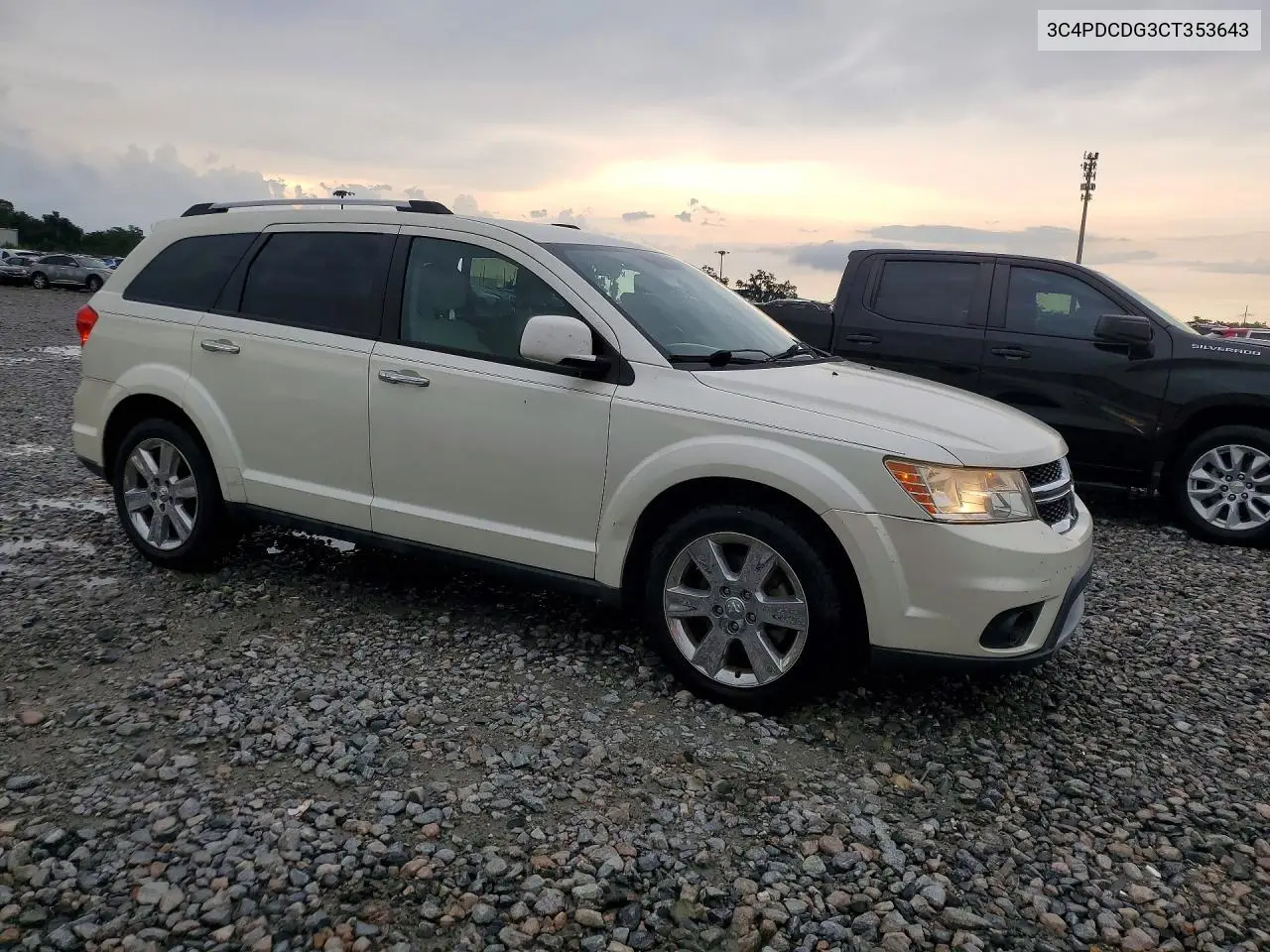 2012 Dodge Journey Crew VIN: 3C4PDCDG3CT353643 Lot: 61544966