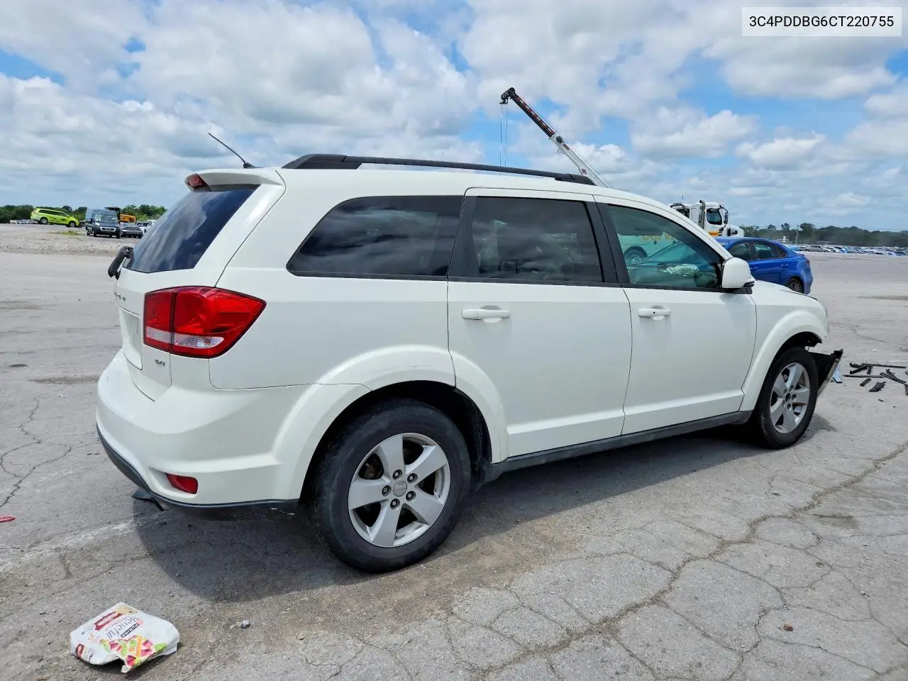 2012 Dodge Journey Sxt VIN: 3C4PDDBG6CT220755 Lot: 61846146