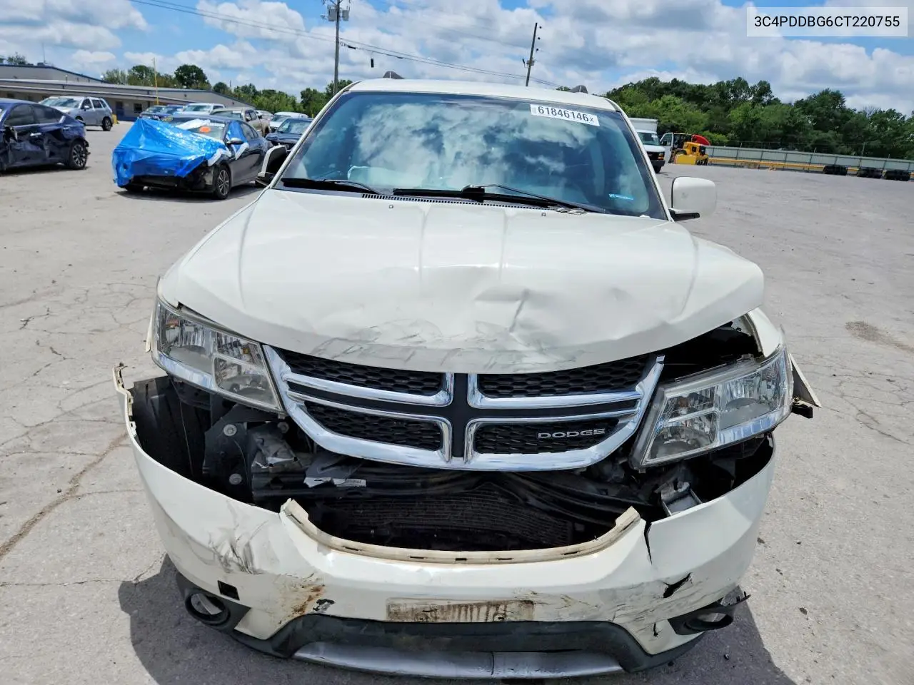 2012 Dodge Journey Sxt VIN: 3C4PDDBG6CT220755 Lot: 61846146