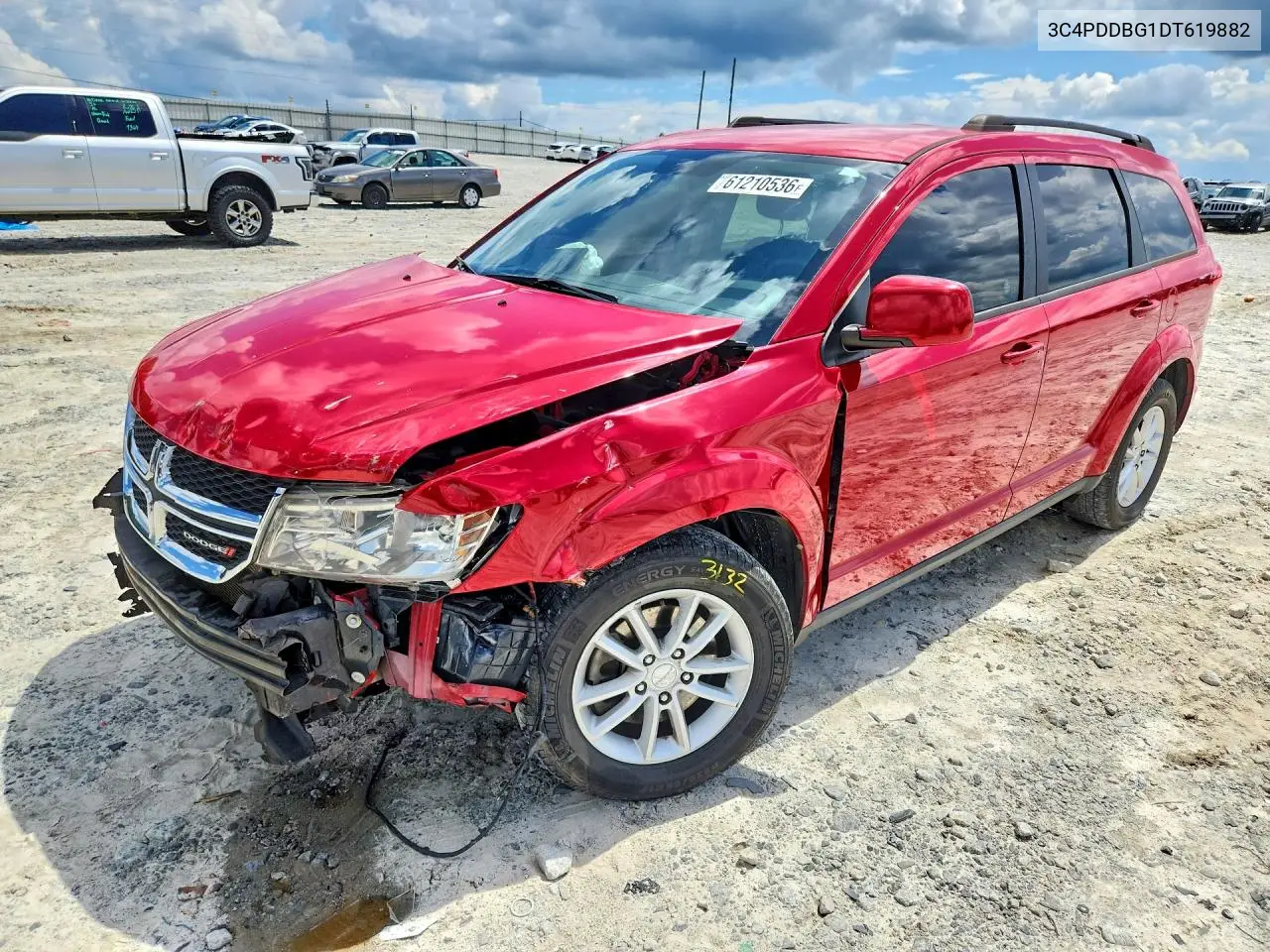 2013 Dodge Journey Sxt VIN: 3C4PDDBG1DT619882 Lot: 61210536
