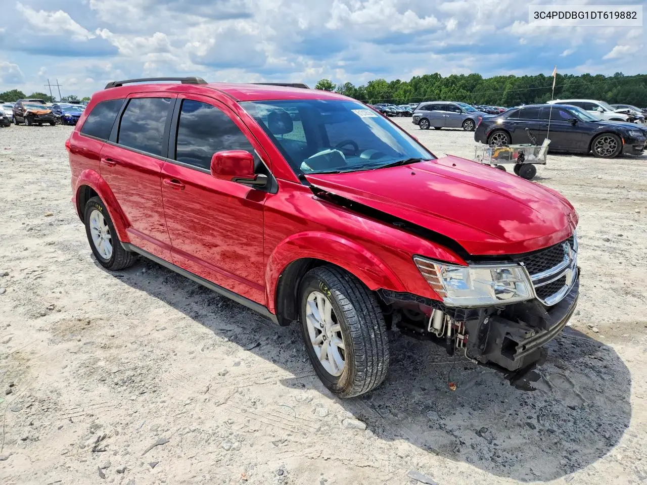 2013 Dodge Journey Sxt VIN: 3C4PDDBG1DT619882 Lot: 61210536