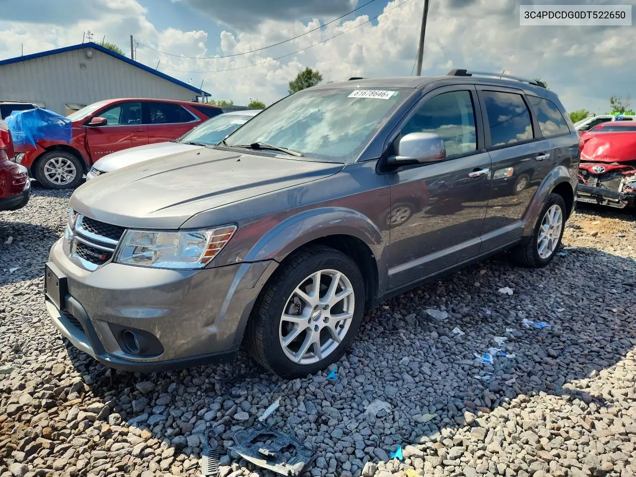 2013 Dodge Journey Crew VIN: 3C4PDCDG0DT522650 Lot: 61678646