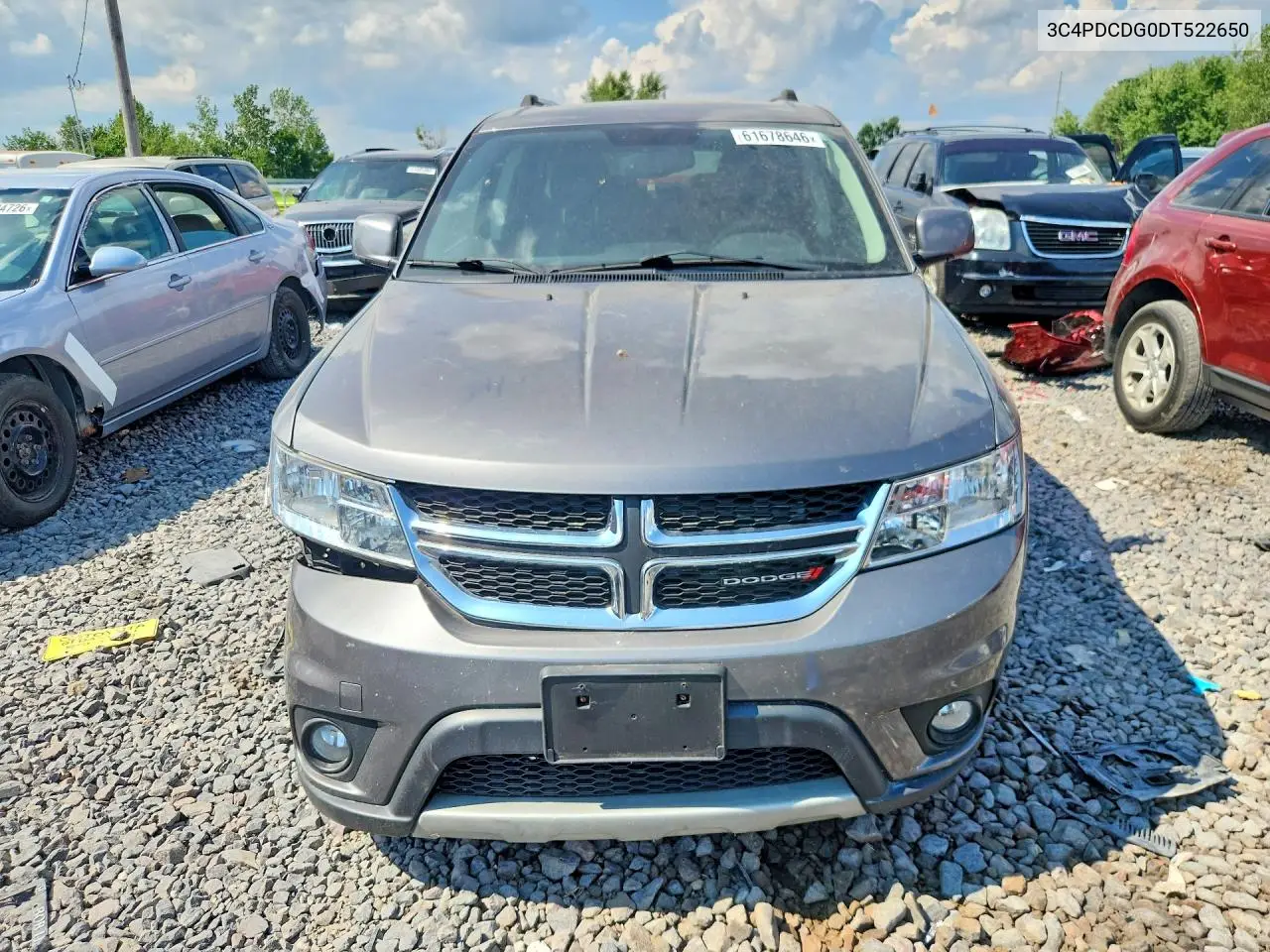 2013 Dodge Journey Crew VIN: 3C4PDCDG0DT522650 Lot: 61678646