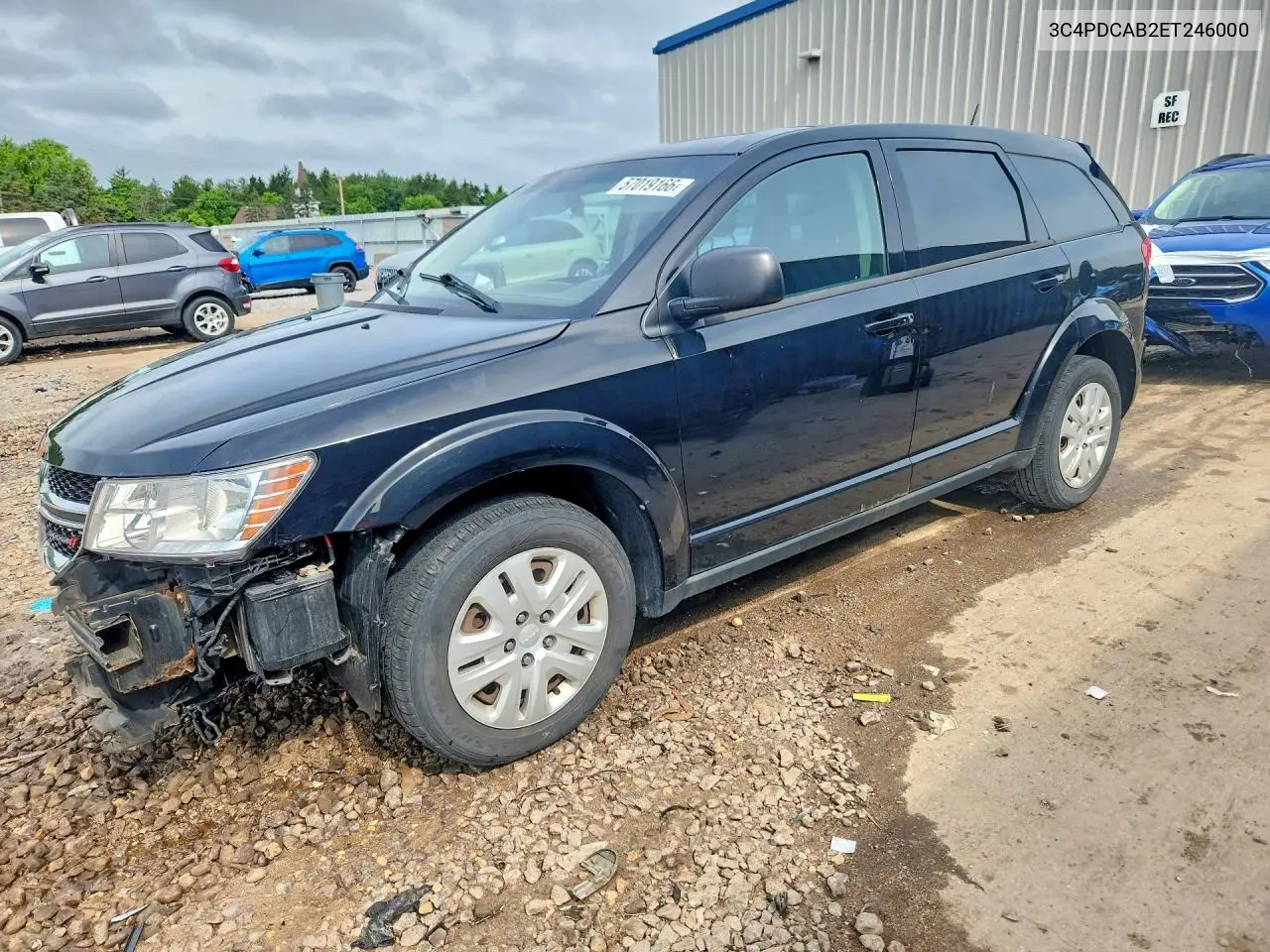 2014 Dodge Journey Se VIN: 3C4PDCAB2ET246000 Lot: 57019166
