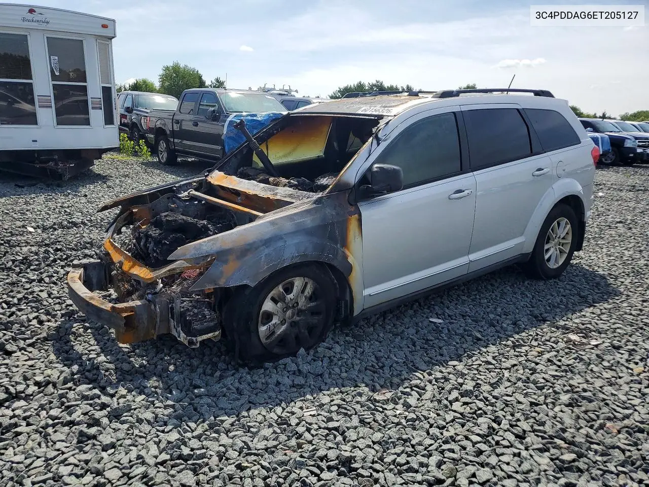 2014 Dodge Journey Se VIN: 3C4PDDAG6ET205127 Lot: 60156326