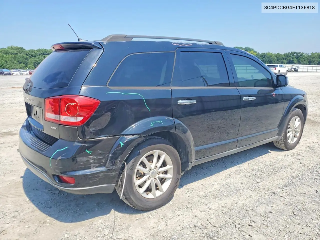 2014 Dodge Journey Sxt VIN: 3C4PDCBG4ET136818 Lot: 60853066