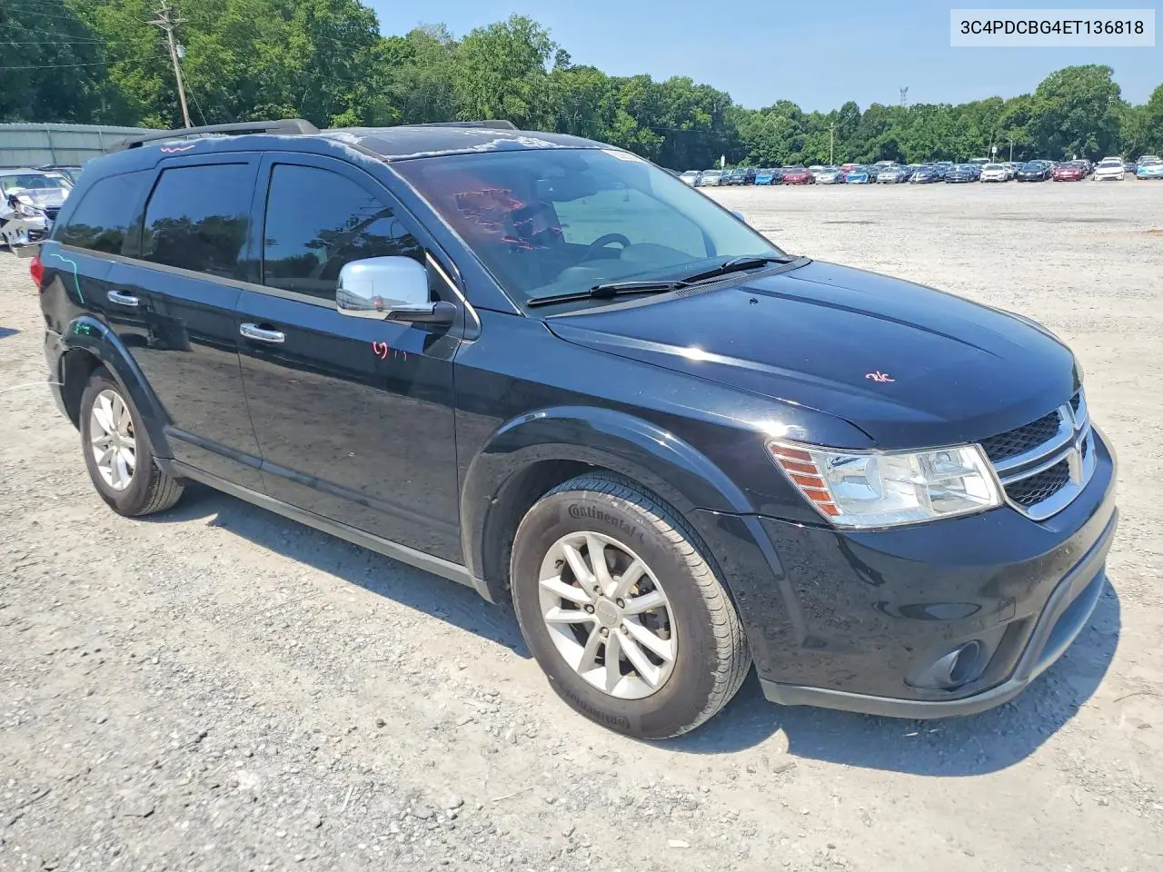 2014 Dodge Journey Sxt VIN: 3C4PDCBG4ET136818 Lot: 60853066