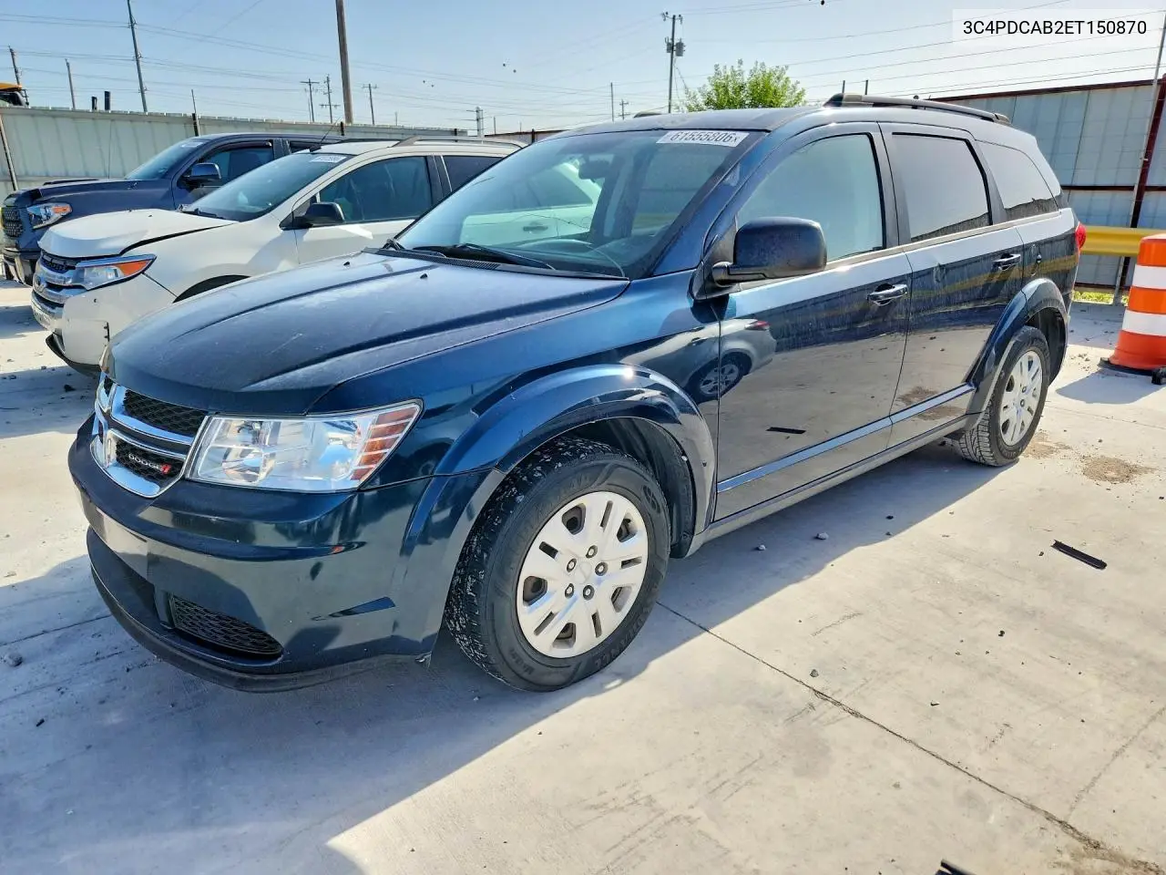 2014 Dodge Journey Se VIN: 3C4PDCAB2ET150870 Lot: 61555806