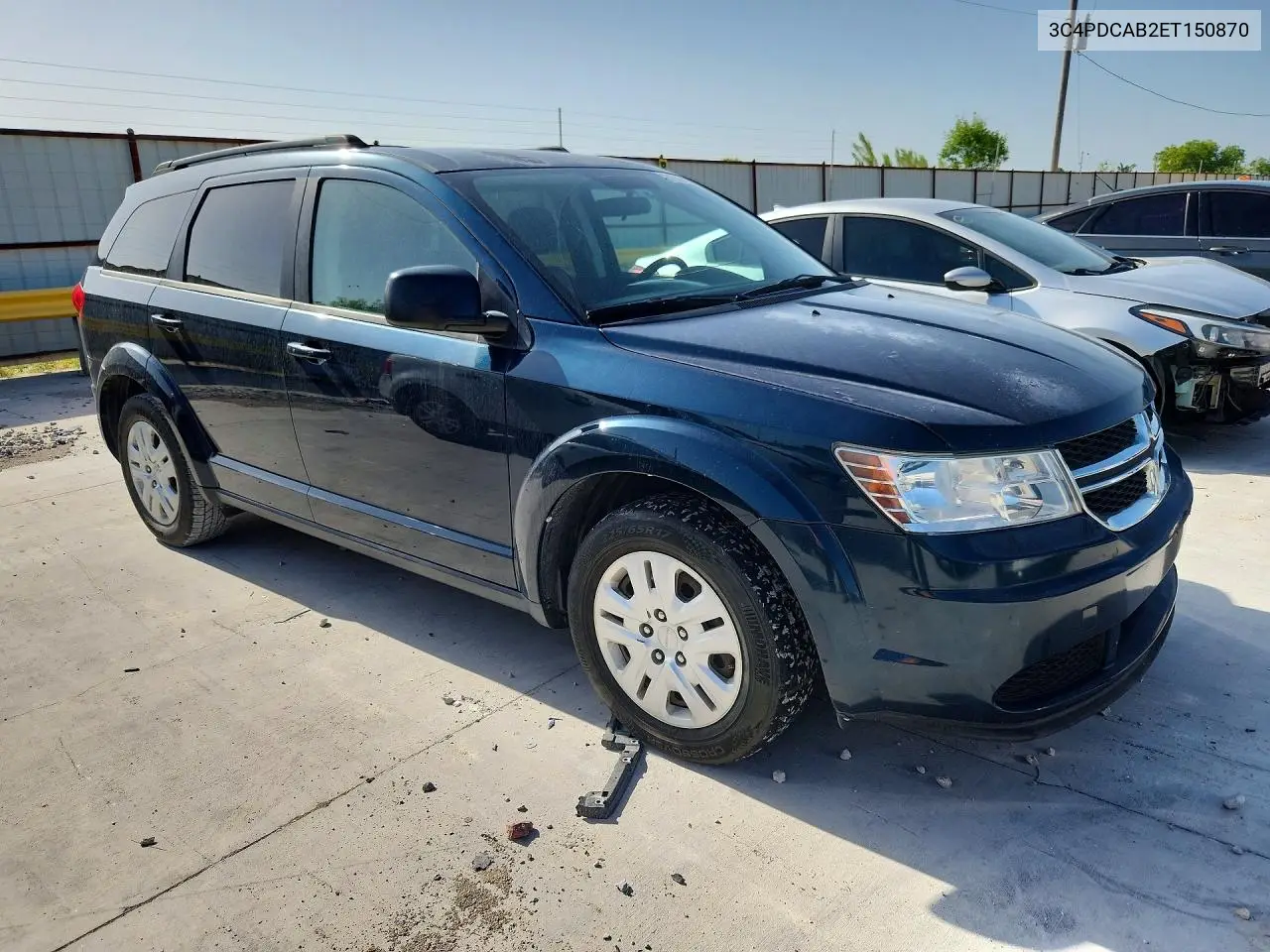 2014 Dodge Journey Se VIN: 3C4PDCAB2ET150870 Lot: 61555806
