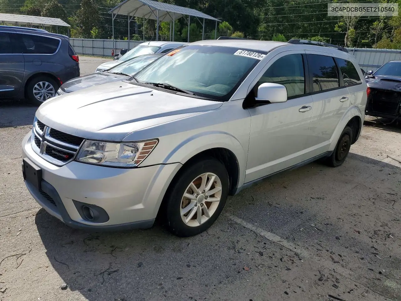 2014 Dodge Journey Sxt VIN: 3C4PDCBG5ET210540 Lot: 61780126