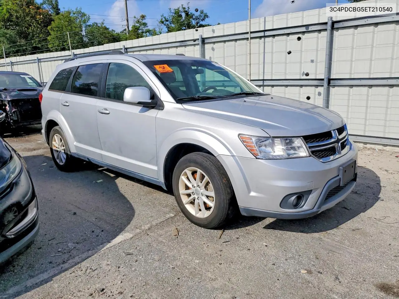 2014 Dodge Journey Sxt VIN: 3C4PDCBG5ET210540 Lot: 61780126