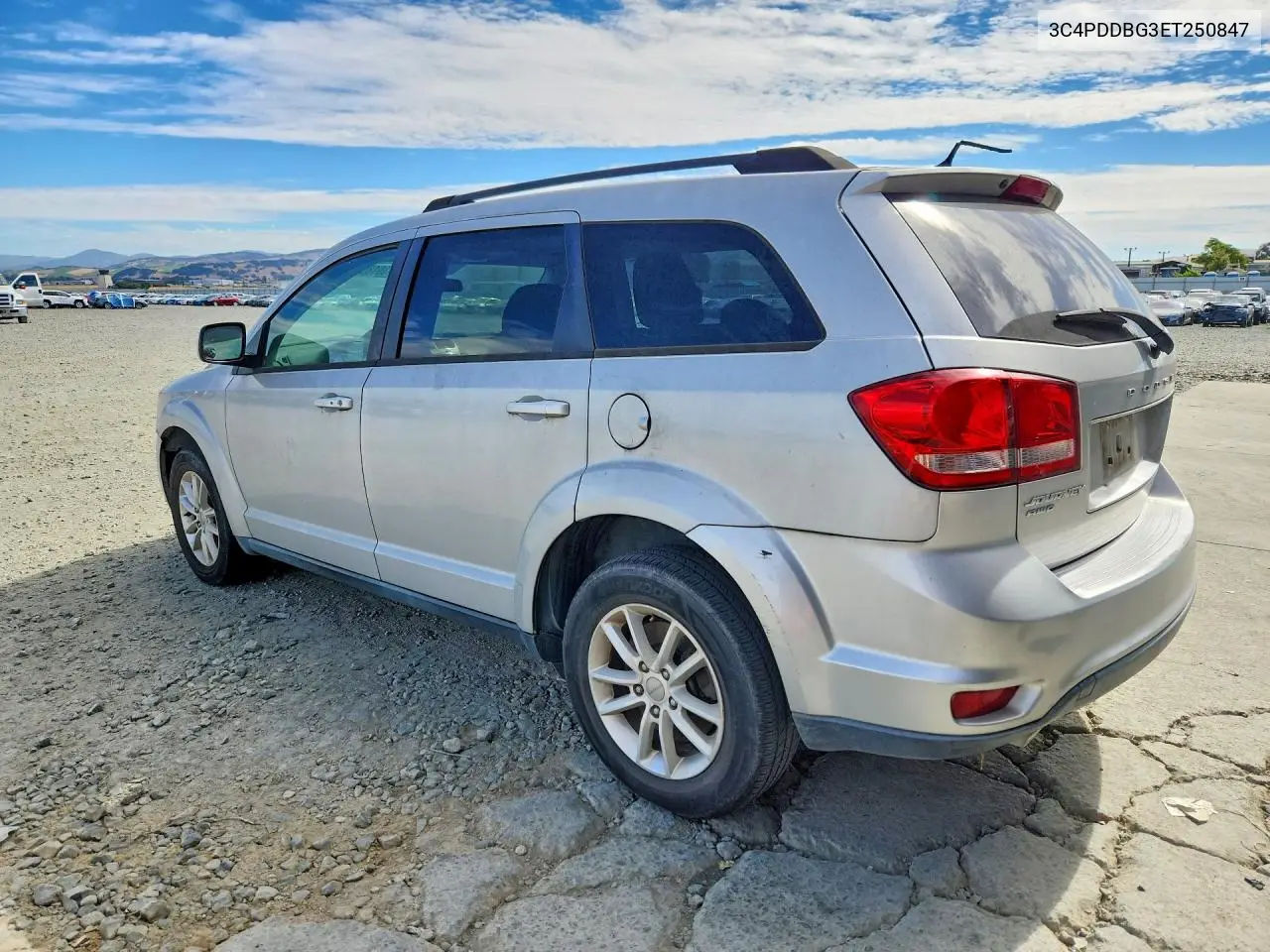 2014 Dodge Journey Sxt VIN: 3C4PDDBG3ET250847 Lot: 61801896