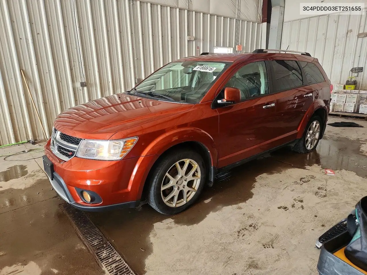 2014 Dodge Journey Limited VIN: 3C4PDDDG3ET251655 Lot: 61868616