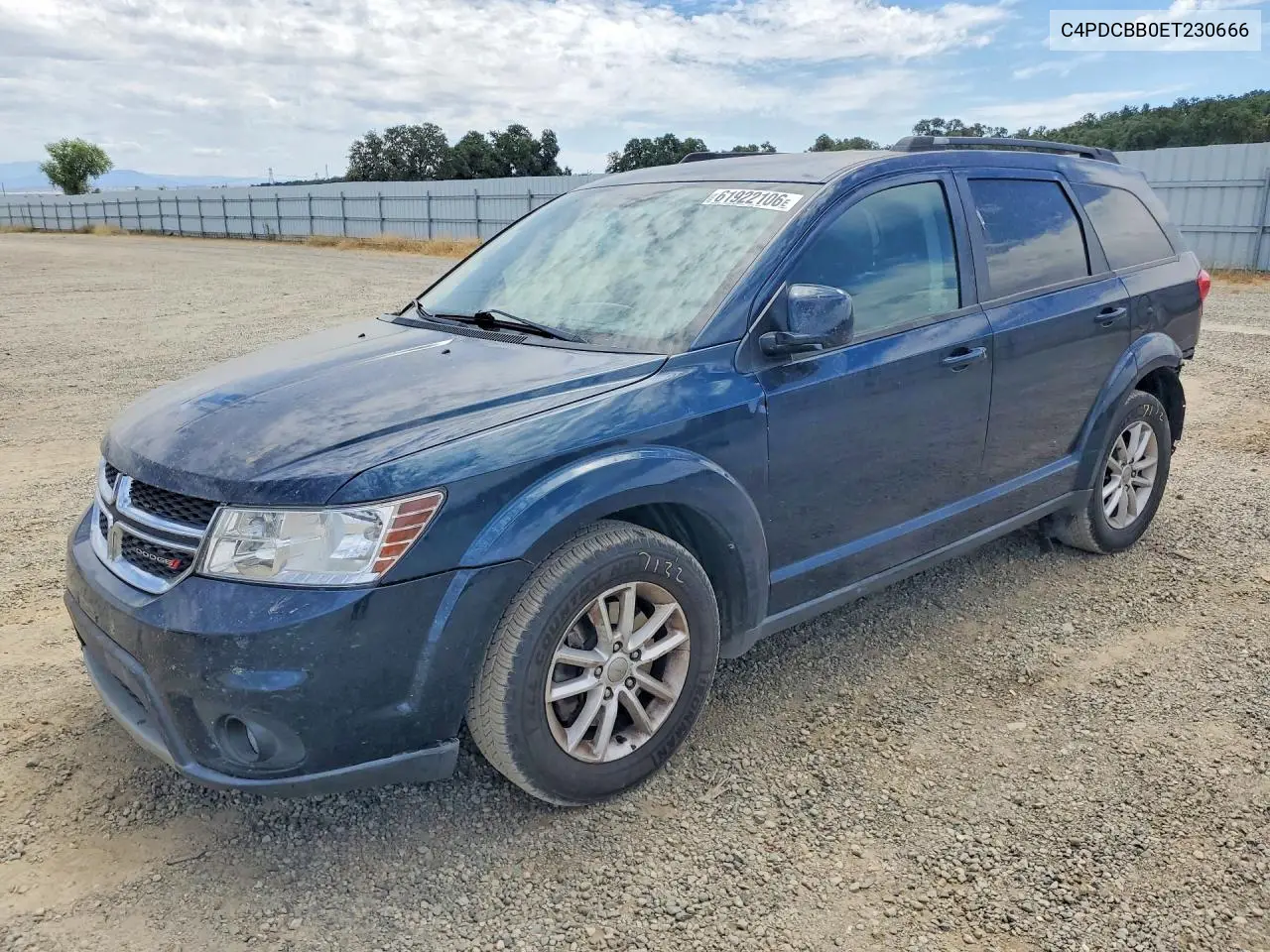 2014 Dodge Journey Sxt VIN: C4PDCBB0ET230666 Lot: 61922106