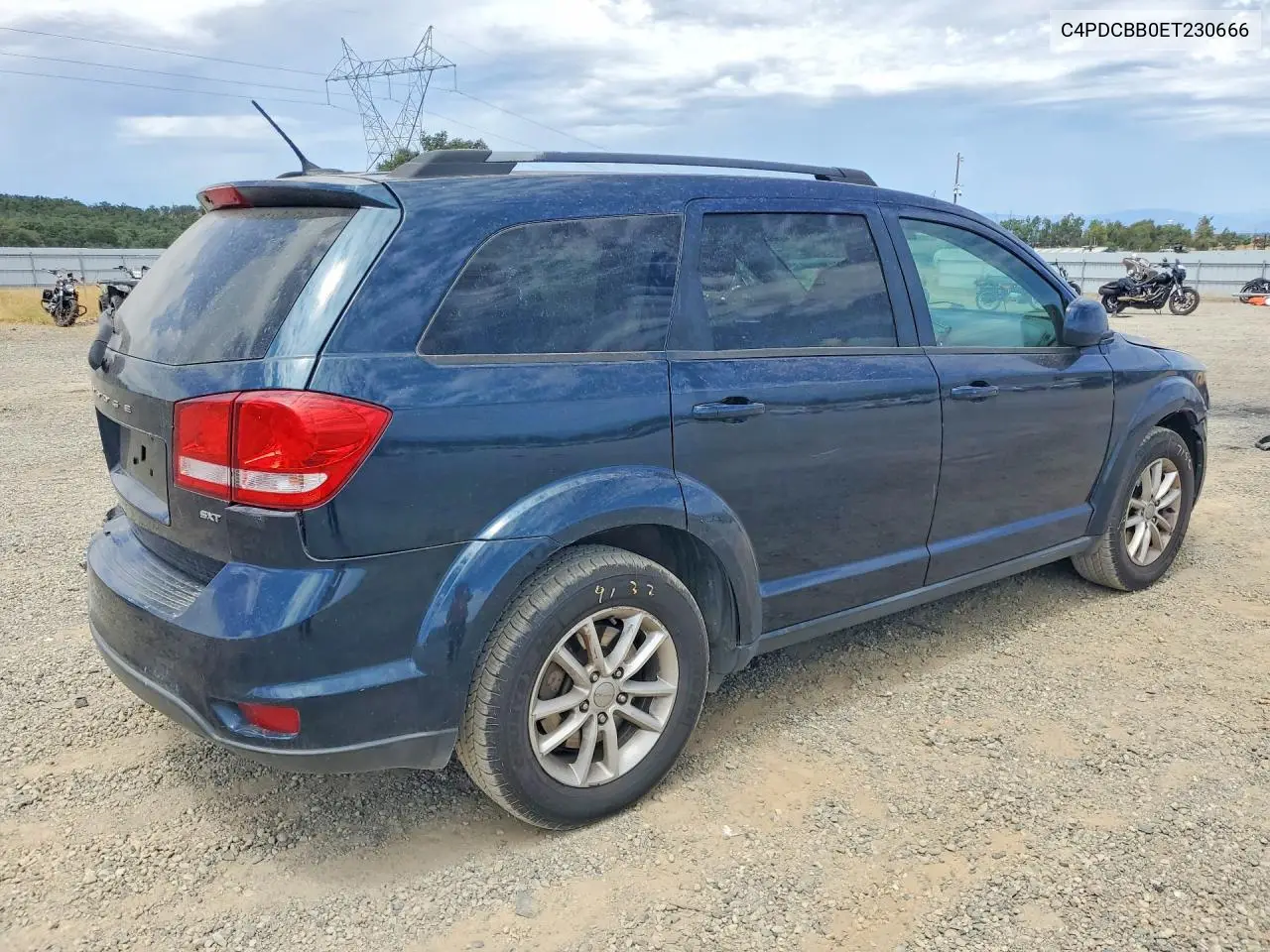 2014 Dodge Journey Sxt VIN: C4PDCBB0ET230666 Lot: 61922106