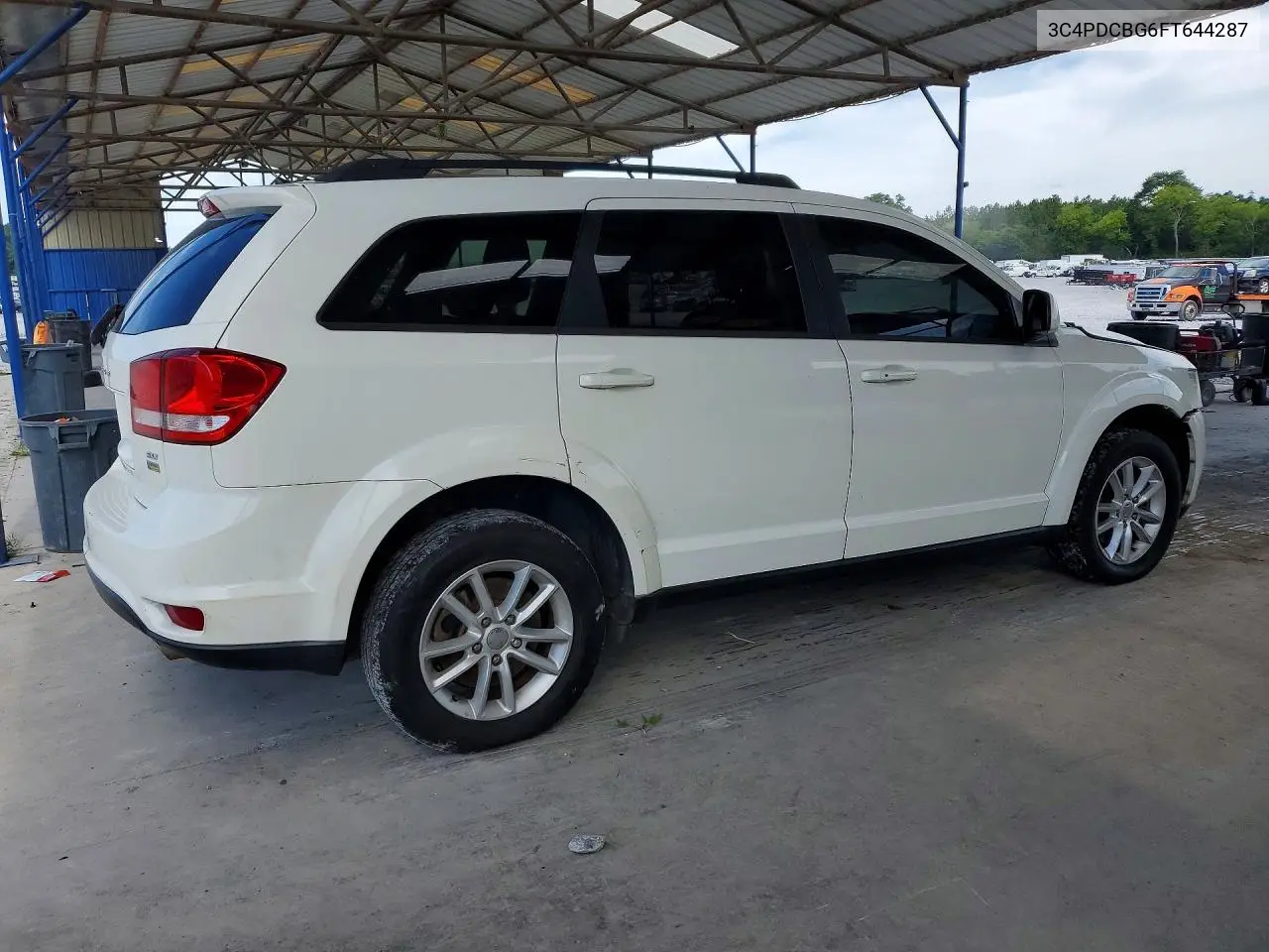 2015 Dodge Journey Sxt VIN: 3C4PDCBG6FT644287 Lot: 58474886