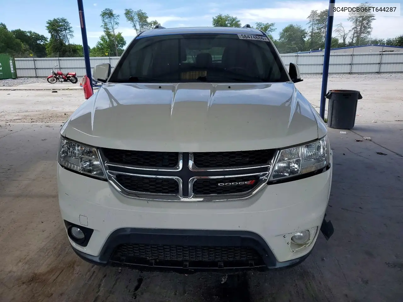 2015 Dodge Journey Sxt VIN: 3C4PDCBG6FT644287 Lot: 58474886