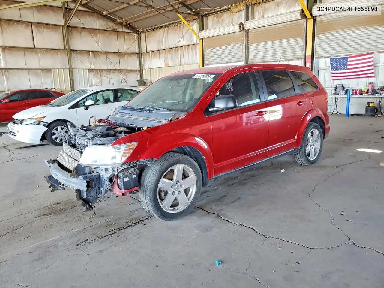 2015 Dodge Journey Se VIN: 3C4PDCAB4FT565898 Lot: 59701806