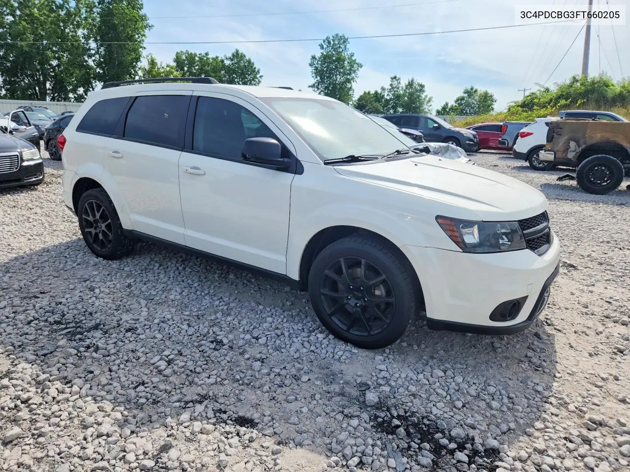 2015 Dodge Journey Sxt VIN: 3C4PDCBG3FT660205 Lot: 60327226