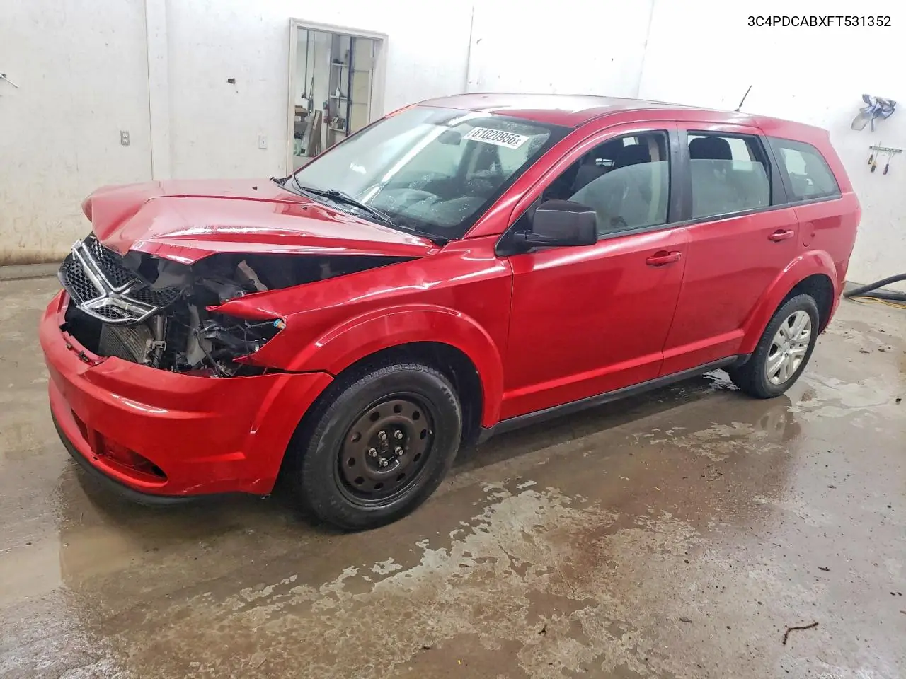 2015 Dodge Journey Se VIN: 3C4PDCABXFT531352 Lot: 61020956