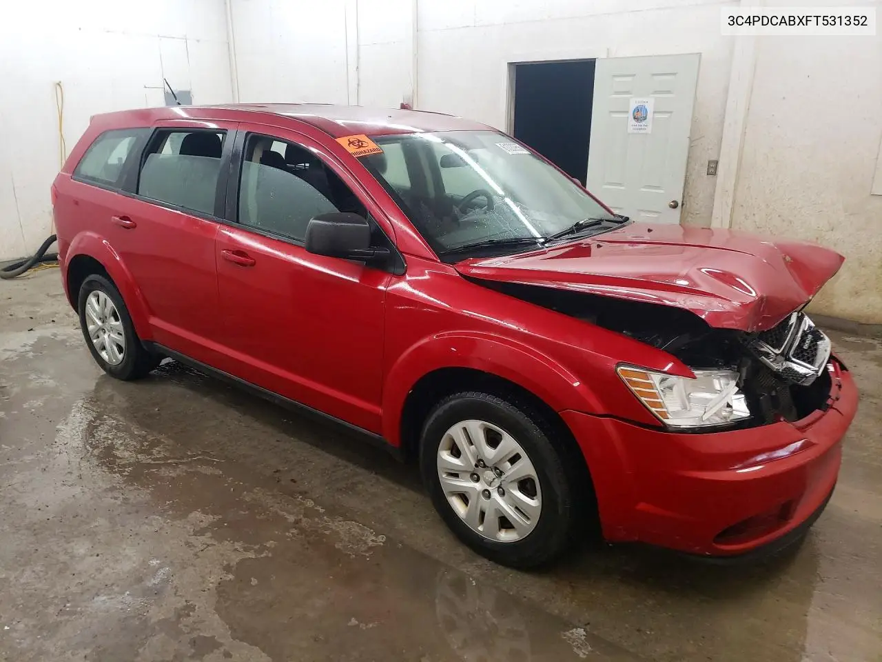 2015 Dodge Journey Se VIN: 3C4PDCABXFT531352 Lot: 61020956