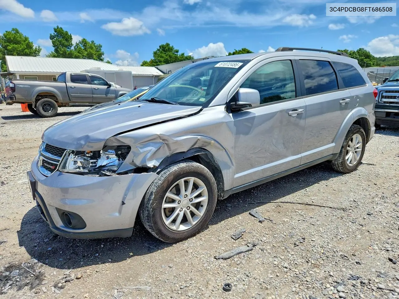 2015 Dodge Journey Sxt VIN: 3C4PDCBG8FT686508 Lot: 61072486