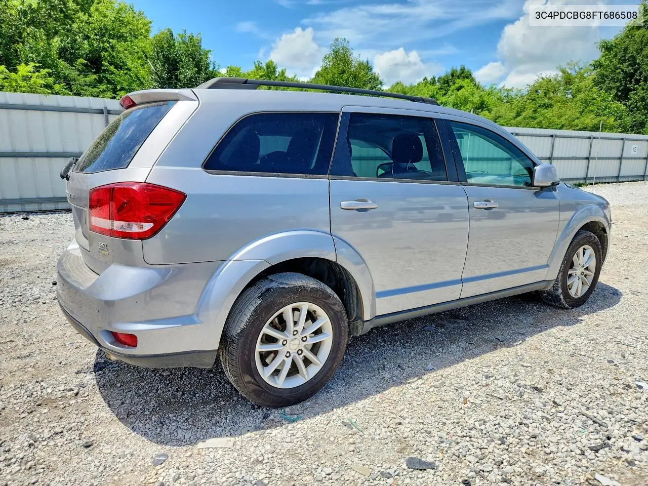 2015 Dodge Journey Sxt VIN: 3C4PDCBG8FT686508 Lot: 61072486
