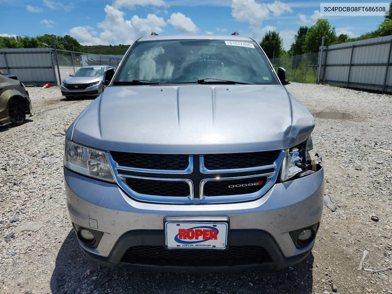 2015 Dodge Journey Sxt VIN: 3C4PDCBG8FT686508 Lot: 61072486