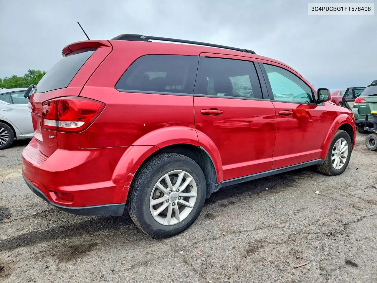 2015 Dodge Journey Sxt VIN: 3C4PDCBG1FT578408 Lot: 61472616