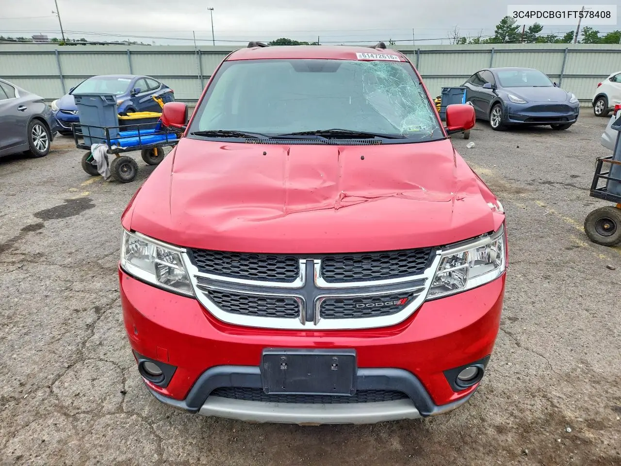 2015 Dodge Journey Sxt VIN: 3C4PDCBG1FT578408 Lot: 61472616