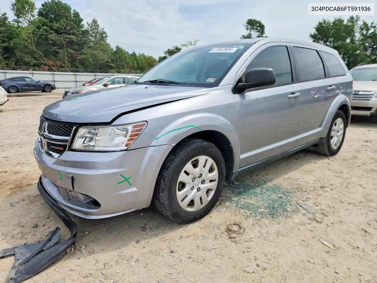 2015 Dodge Journey Se VIN: 3C4PDCAB6FT591936 Lot: 61562906
