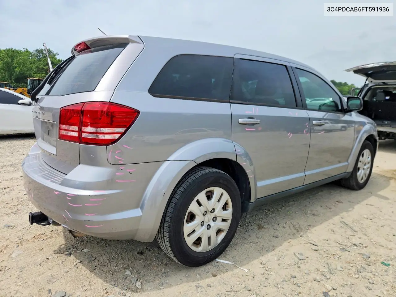2015 Dodge Journey Se VIN: 3C4PDCAB6FT591936 Lot: 61562906