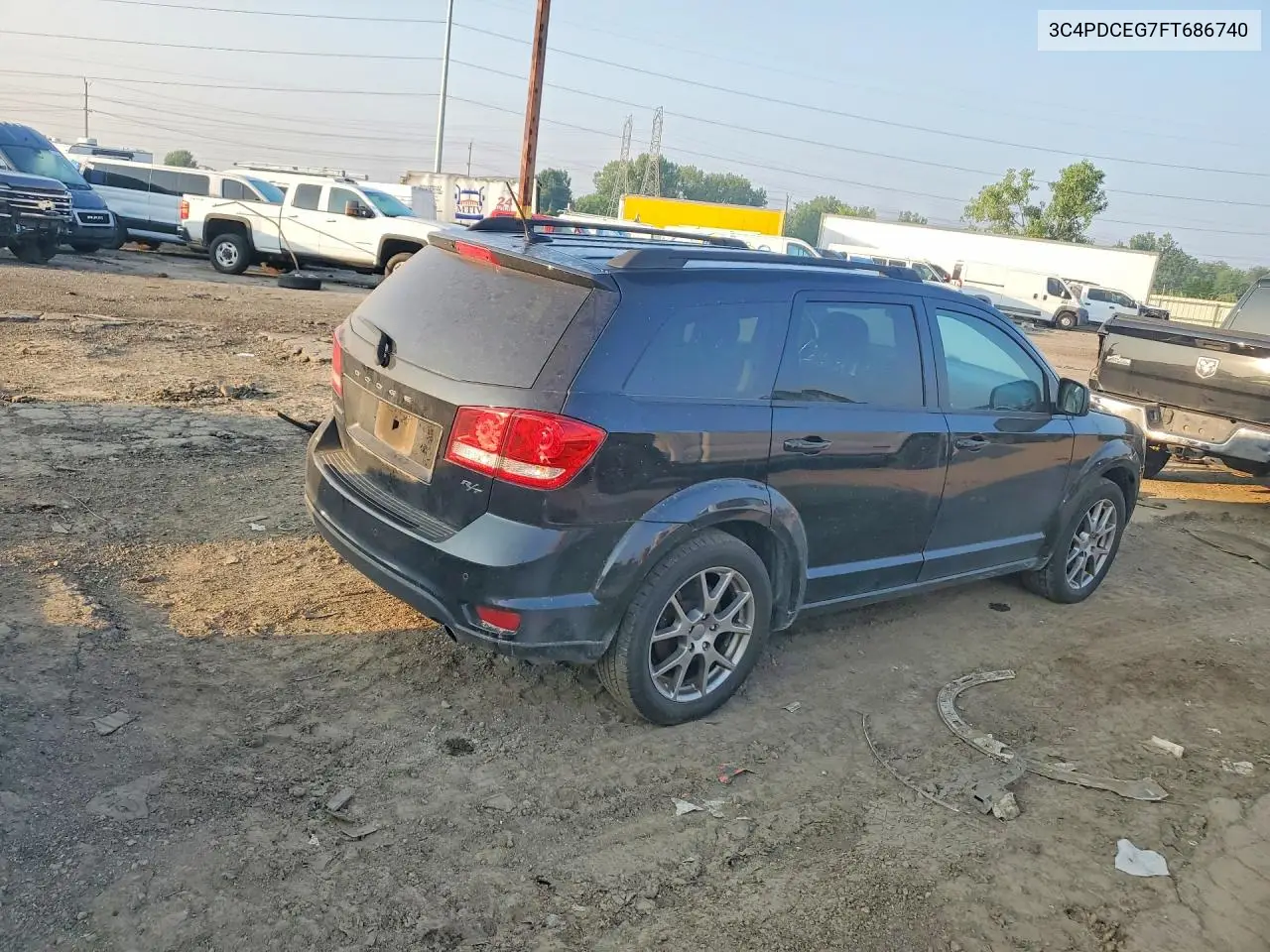 2015 Dodge Journey R/T VIN: 3C4PDCEG7FT686740 Lot: 61766596