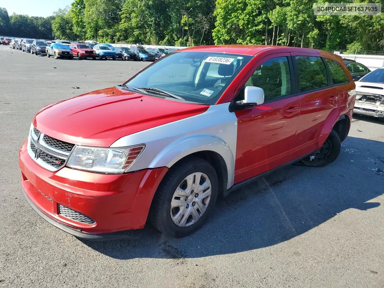 2015 Dodge Journey Se VIN: 3C4PDCAB5FT637935 Lot: 61838236