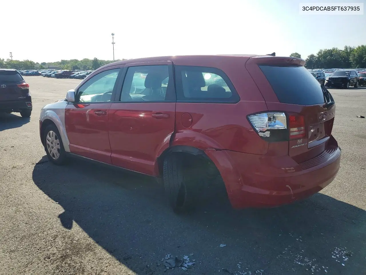 2015 Dodge Journey Se VIN: 3C4PDCAB5FT637935 Lot: 61838236