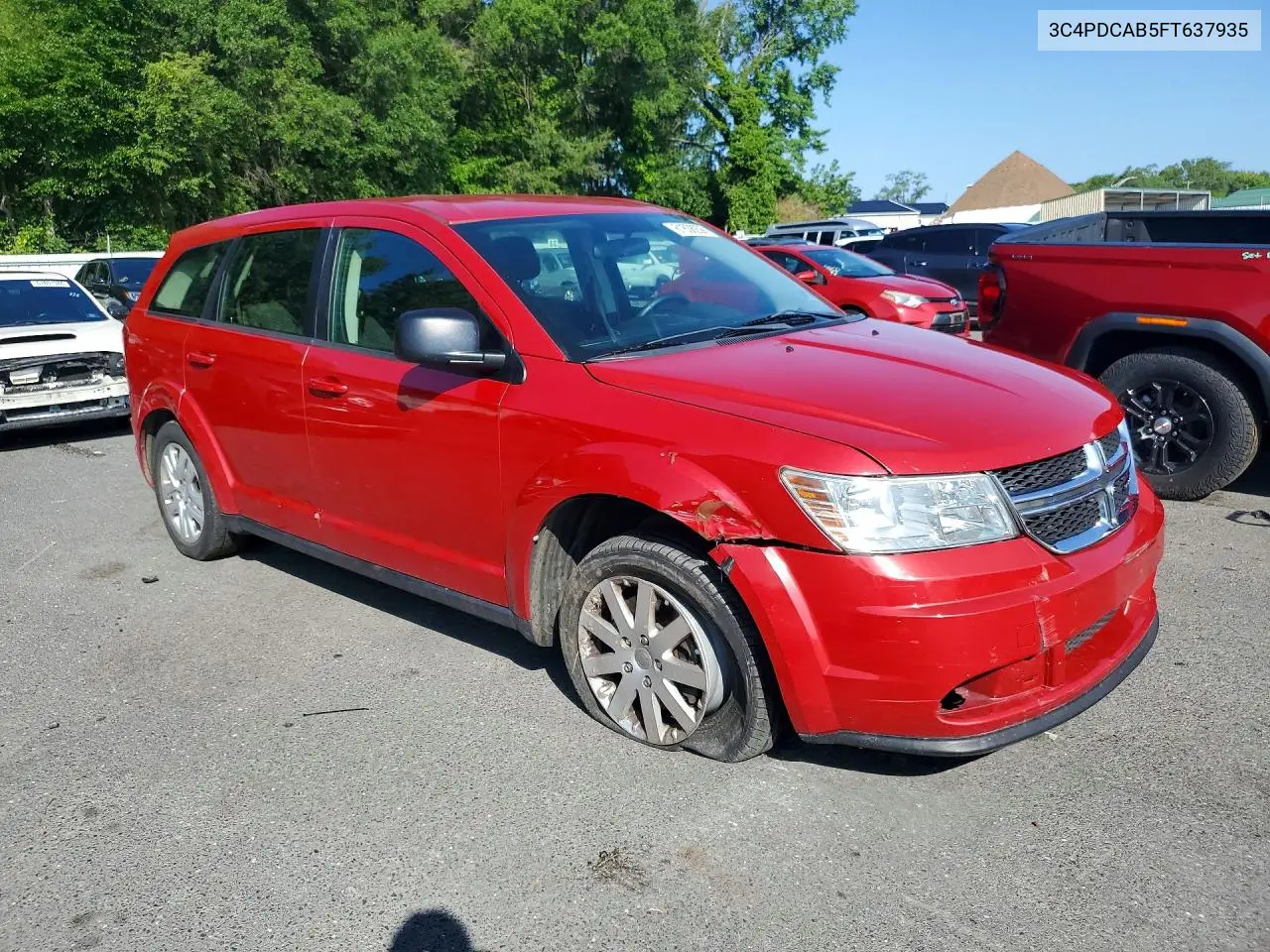 2015 Dodge Journey Se VIN: 3C4PDCAB5FT637935 Lot: 61838236