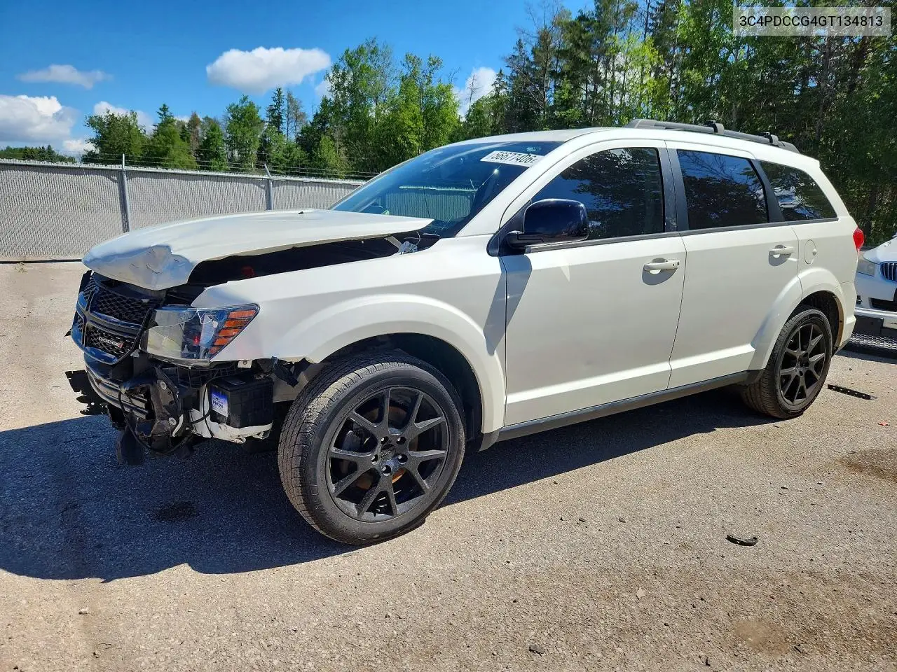 2016 Dodge Journey Sxt VIN: 3C4PDCCG4GT134813 Lot: 56677406