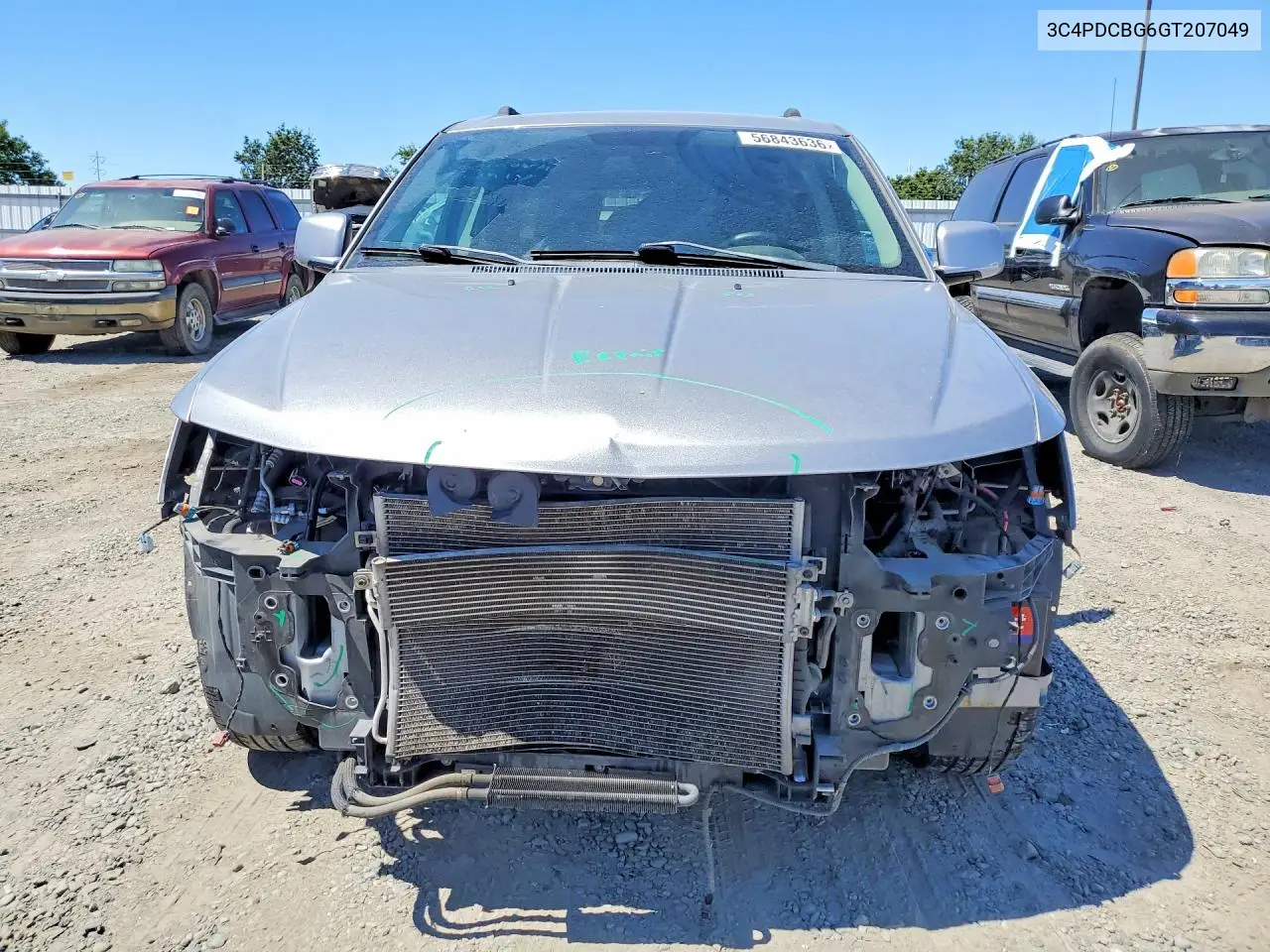 2016 Dodge Journey Sxt VIN: 3C4PDCBG6GT207049 Lot: 56843636