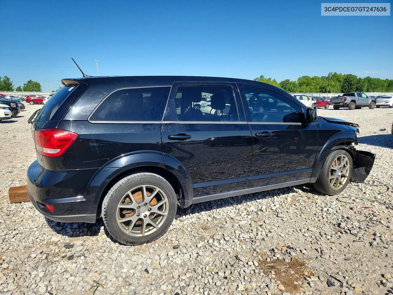 2016 Dodge Journey R VIN: 3C4PDCEG7GT247636 Lot: 56995576