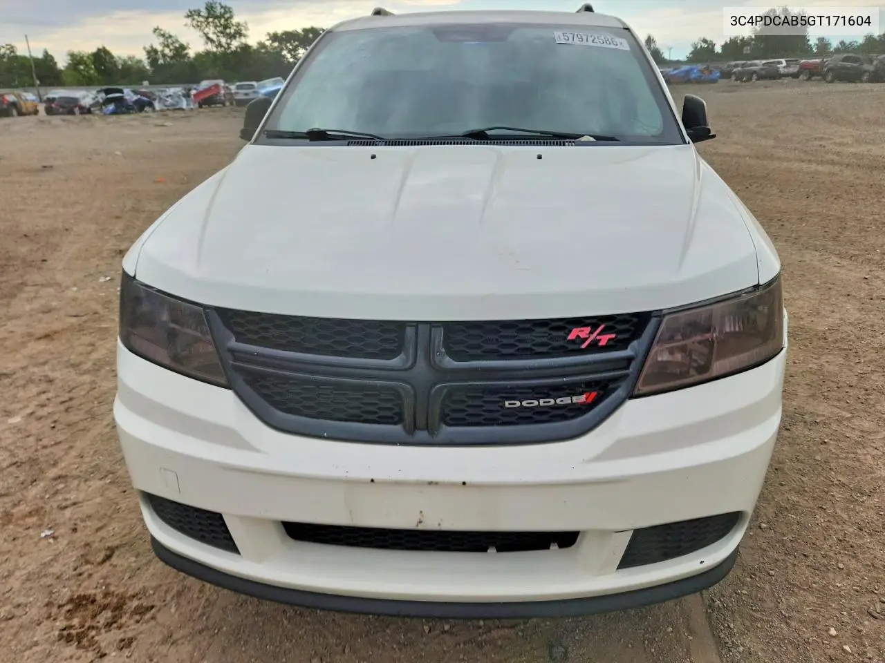 2016 Dodge Journey Se VIN: 3C4PDCAB5GT171604 Lot: 57972586