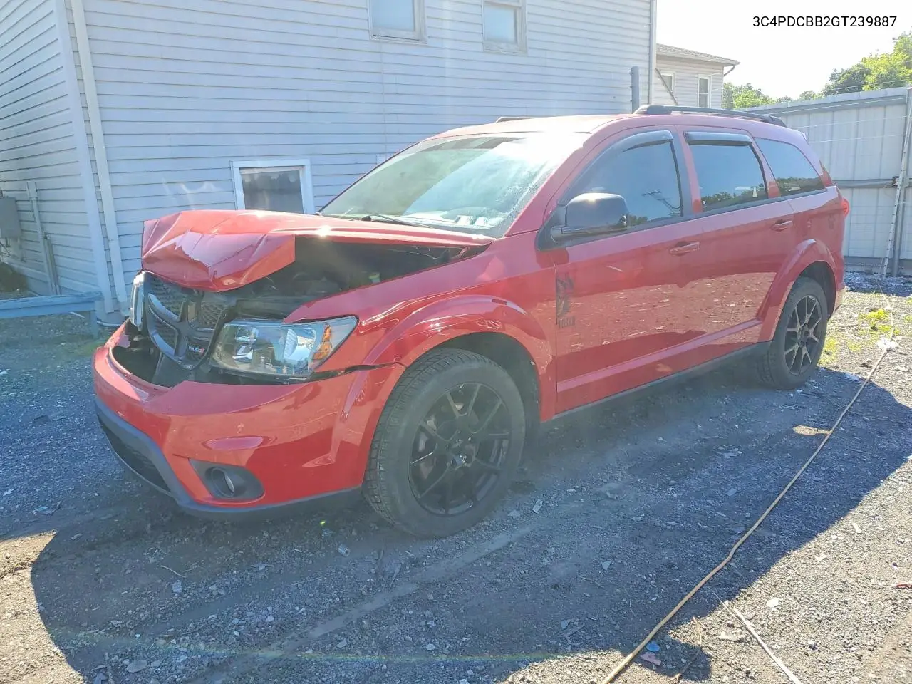2016 Dodge Journey Sxt VIN: 3C4PDCBB2GT239887 Lot: 58393466