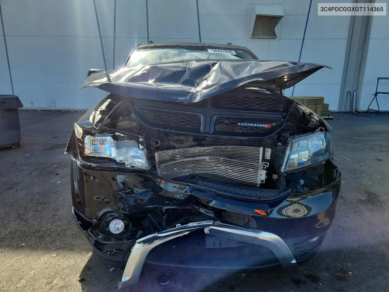 2016 Dodge Journey Crossroad VIN: 3C4PDCGGXGT114365 Lot: 58437036