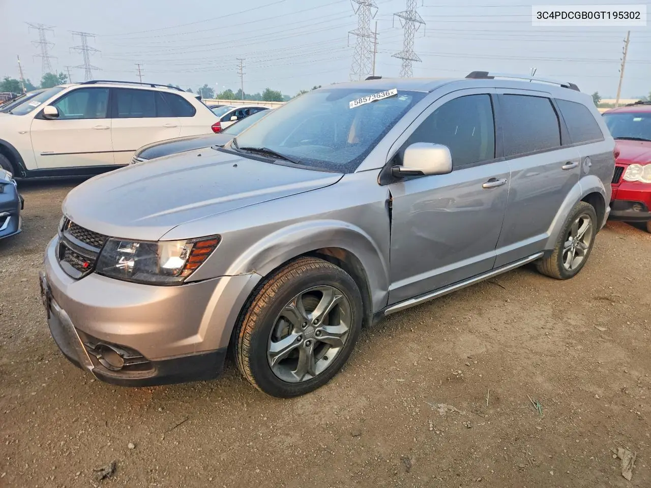 2016 Dodge Journey Crossroad VIN: 3C4PDCGB0GT195302 Lot: 58573636