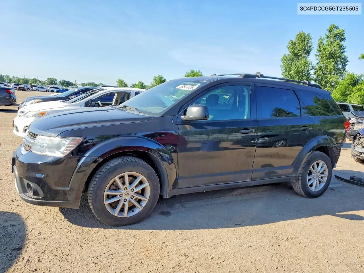 2016 Dodge Journey Sxt VIN: 3C4PDCCG5GT235505 Lot: 58847626