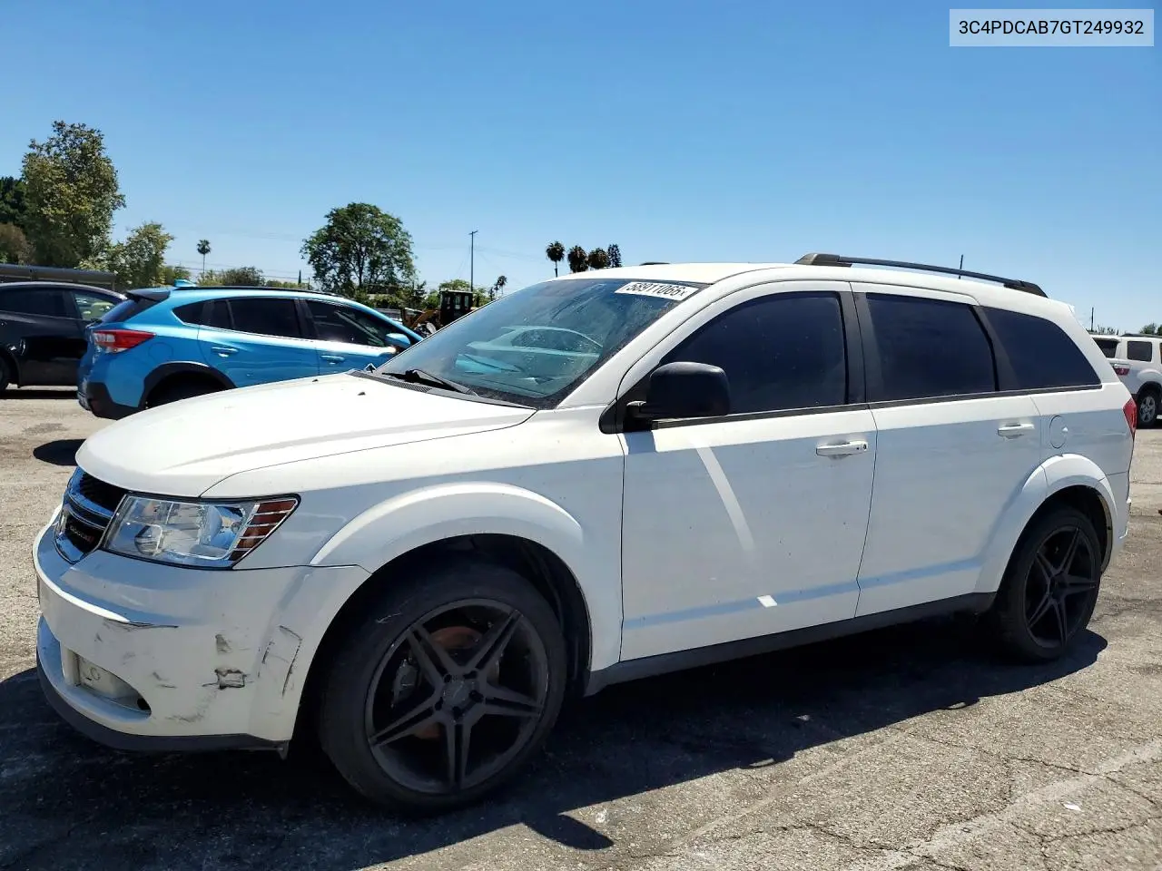 2016 Dodge Journey Se VIN: 3C4PDCAB7GT249932 Lot: 58911066