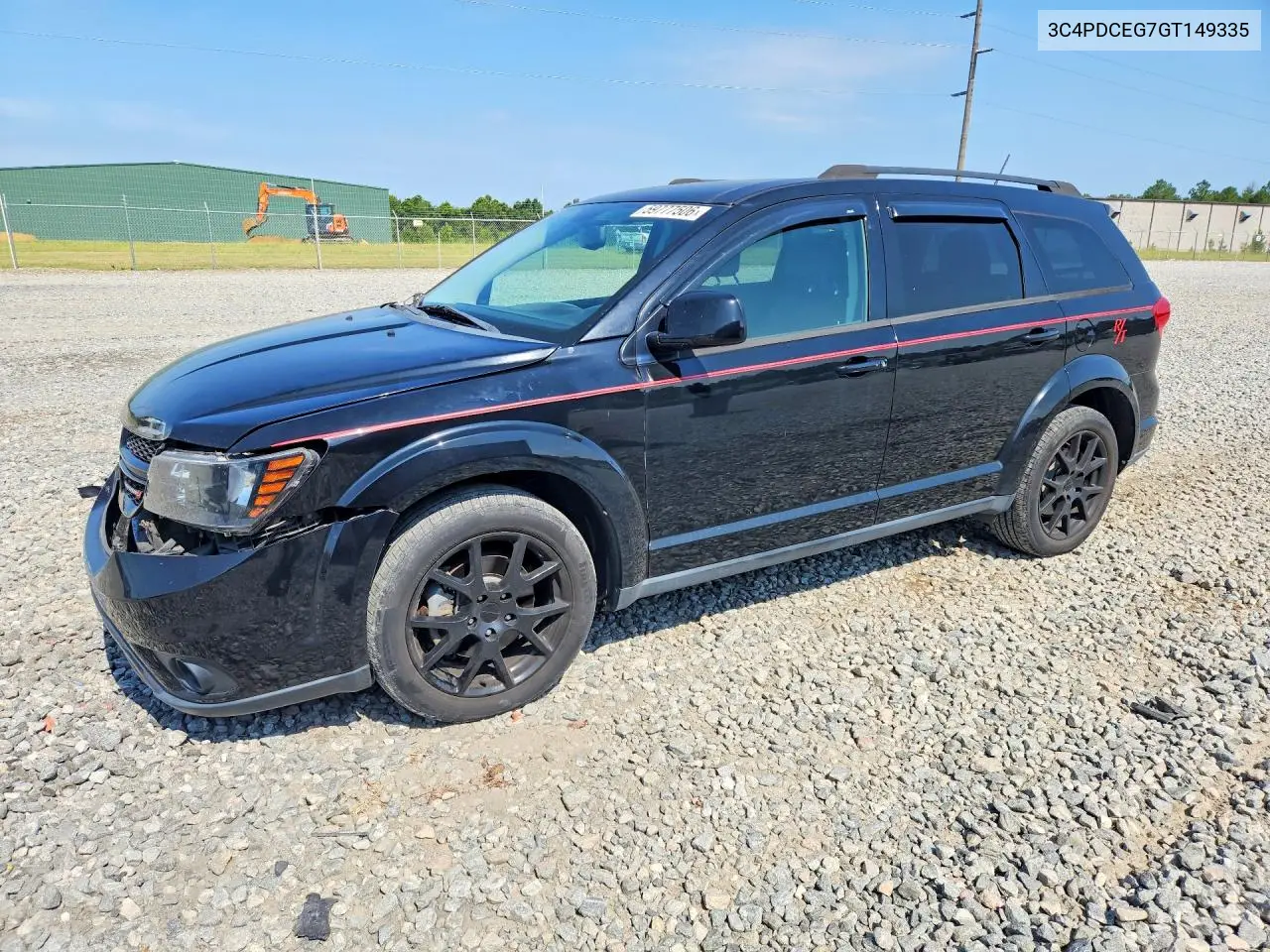 2016 Dodge Journey R/T VIN: 3C4PDCEG7GT149335 Lot: 59777506