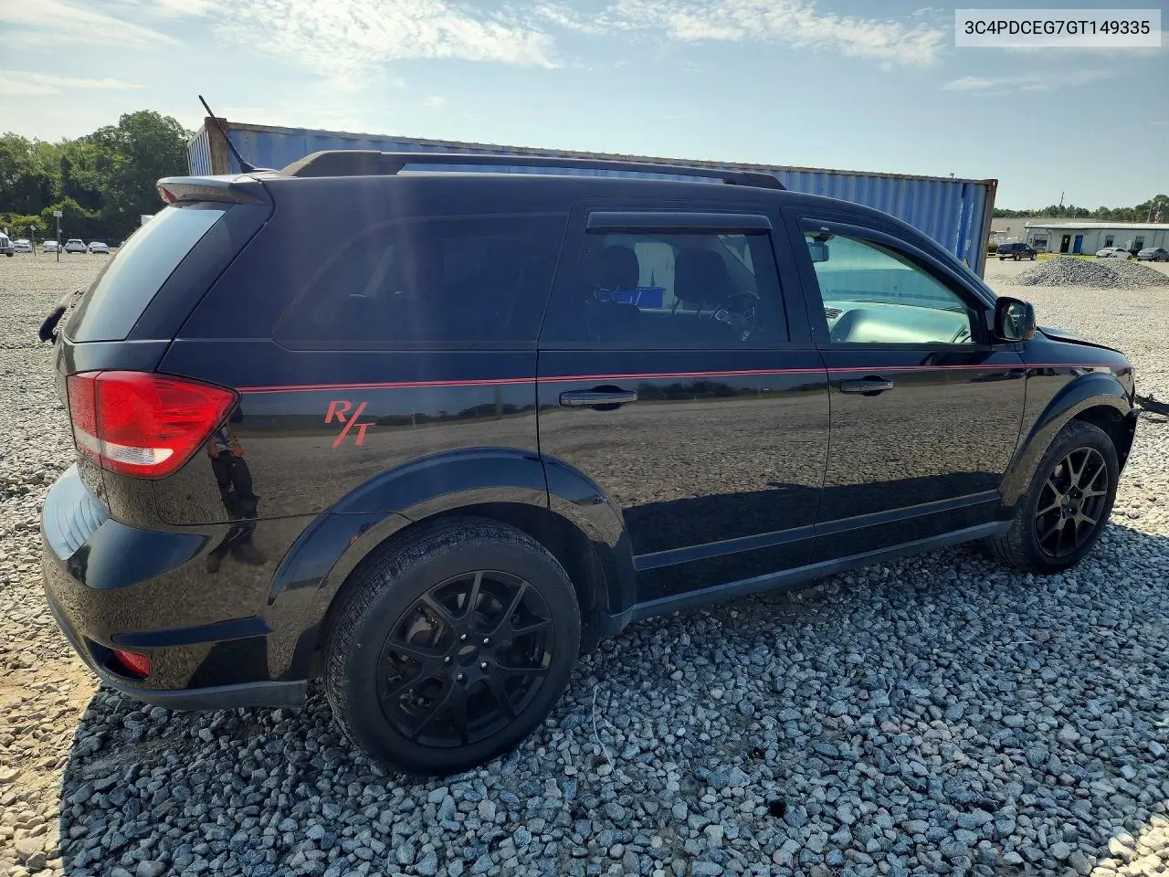 2016 Dodge Journey R/T VIN: 3C4PDCEG7GT149335 Lot: 59777506