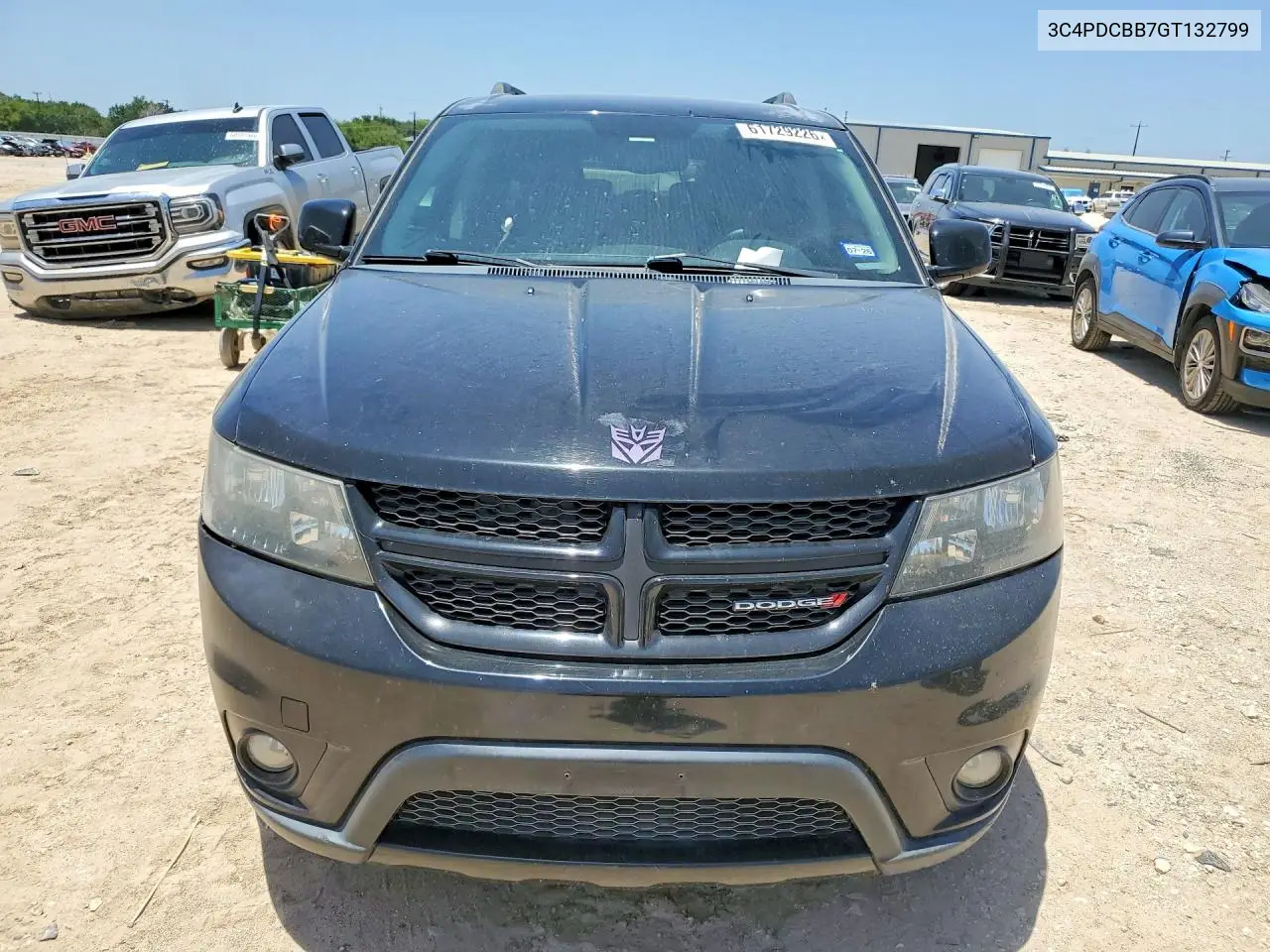 2016 Dodge Journey Sxt VIN: 3C4PDCBB7GT132799 Lot: 61729226