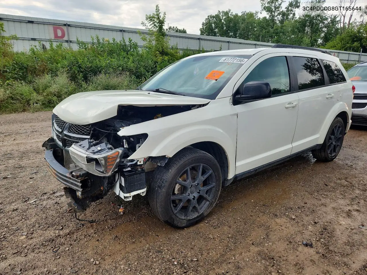 2016 Dodge Journey VIN: 3C4PDCCG8GT165644 Lot: 61772156